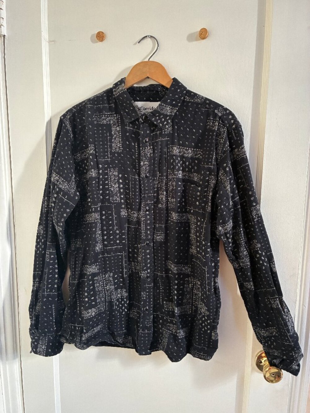 Corridor NYC bandana print shirt